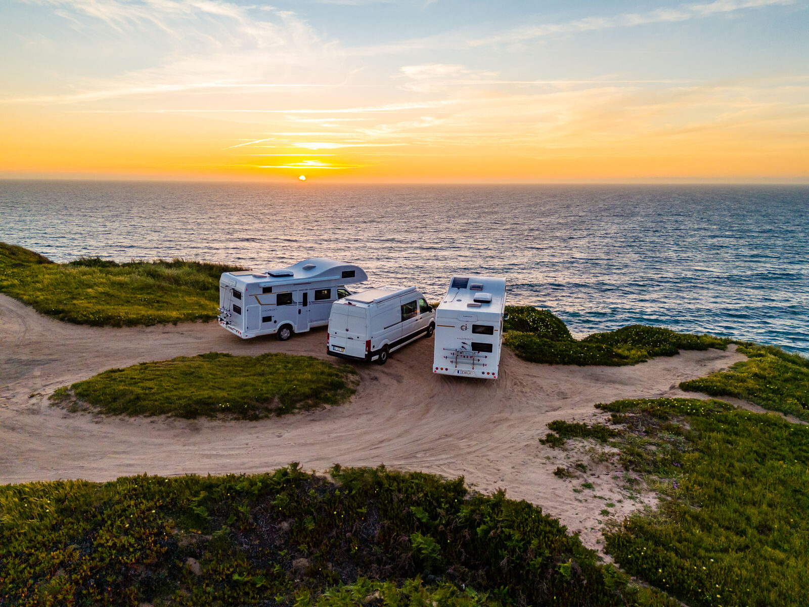 The Haven Nordis fleet at sunset over the ocean