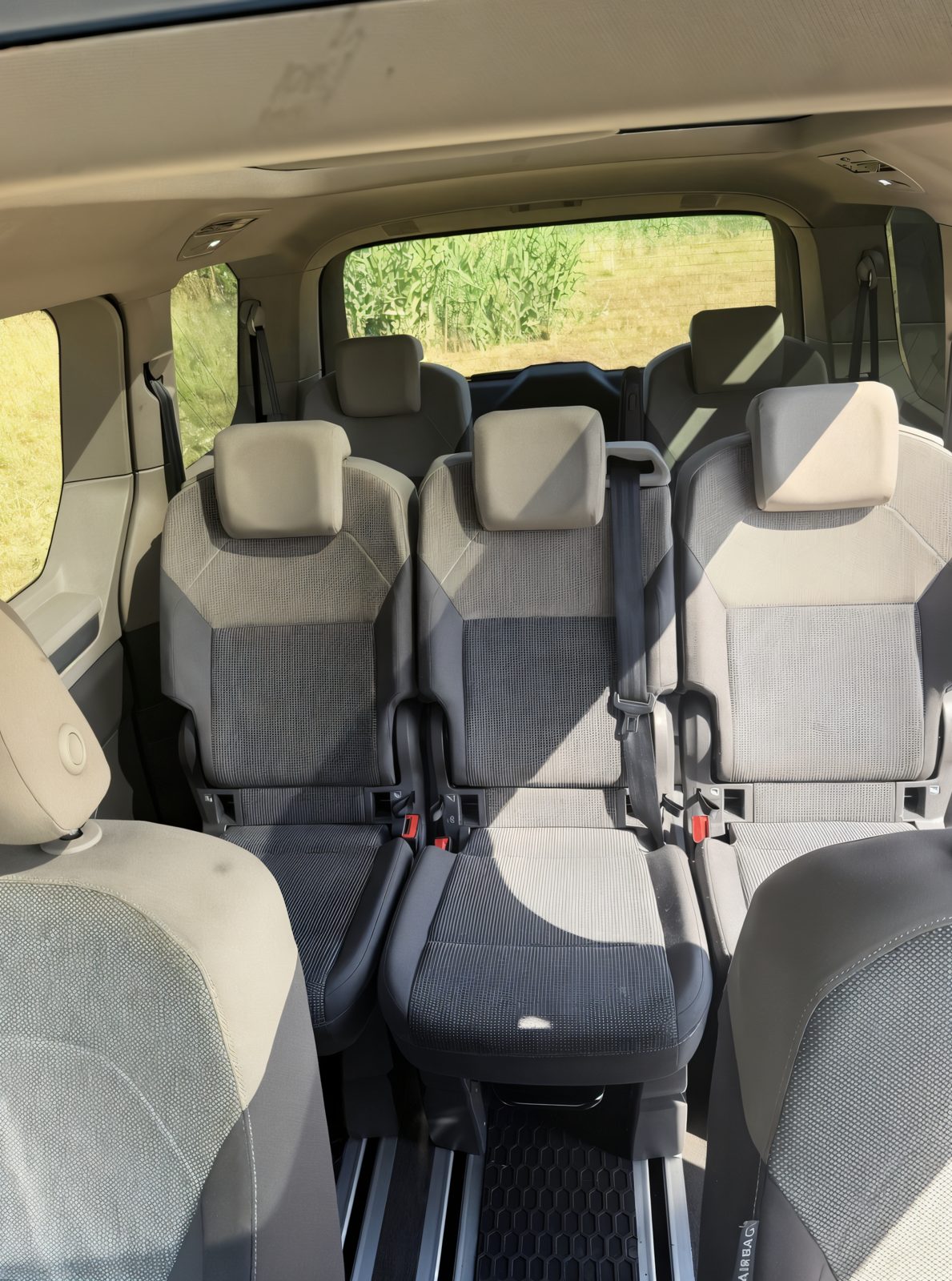 Interior — three-seat row